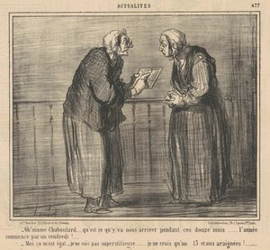 おー！ まめちゃぶらーど…どうなる…どうなる… 作： Honoré Daumier