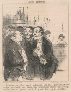 おー！ 先生、どんな才能が... 作： Honoré Daumier