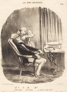 おー！ そ、それはそれで……彼女が来る証拠です！ 作： Honoré Daumier