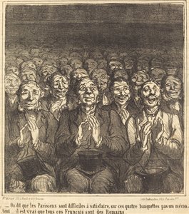 パリジャンと言われている... 作： Honoré Daumier