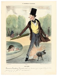 18時のリュクサンブール公園を歩く 作： Honoré Daumier