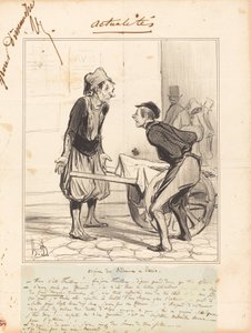 パリのベドインの起源 作： Honoré Daumier