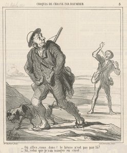 どこに行くの？ 作： Honoré Daumier