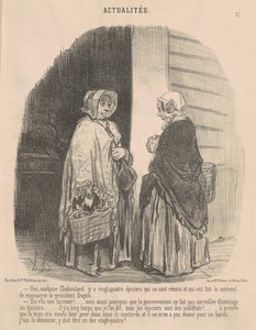 はい、シャブラード夫人... 作： Honoré Daumier