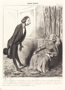 はい、マダム、私は私たちの...王子に完全に専念しています... 作： Honoré Daumier