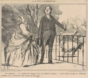 はい奥様…あの動物たち… 作： Honoré Daumier