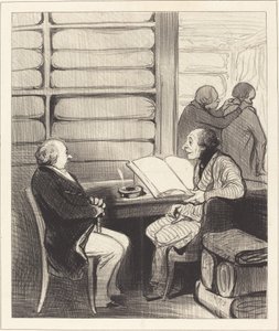 はい、親愛なるバドゥラール様、私は... 作： Honoré Daumier