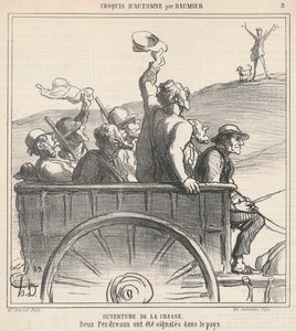 狩りの幕開け 作： Honoré Daumier