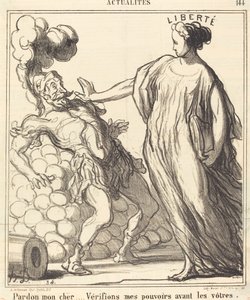 ごめんなさい... 作： Honoré Daumier