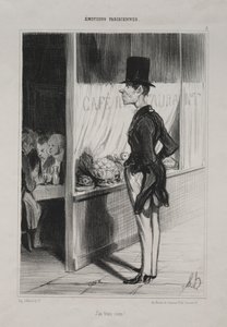 Parisian Emotions、plate 3：I Have Three Sous !, 1839。