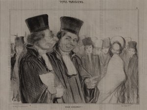 パリのタイプ、no.4: Old Scoundrel! 作： Honoré Daumier