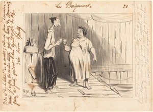 名誉の言葉 フレヌイエ夫人... 作： Honoré Daumier