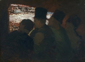「花壇」 劇場の謁見 オノレ・ドーミエ（1808-1879）作 1858年 国立西洋美術館蔵 作： Honoré Daumier