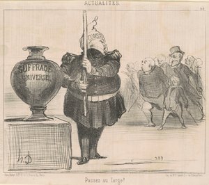 広く行こう！ 作： Honoré Daumier