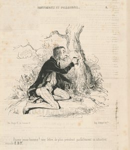 かわいそうな若者！ 作： Honoré Daumier