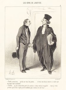負けました、サー...すべての点で負けました... 作： Honoré Daumier
