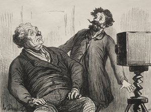 カメラマンと撮影 作： Honoré Daumier