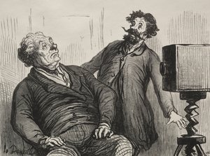 写真家と写真。 作： Honoré Daumier