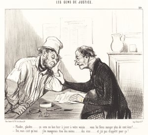 お願いします...それは良いトリックになるでしょう... 作： Honoré Daumier
