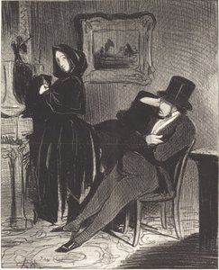 私があなたを運転するよりも頻繁に...ボールに... 作： Honoré Daumier
