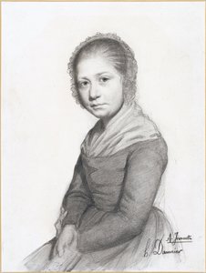 少女の肖像（ジャネット） 作： Honoré Daumier