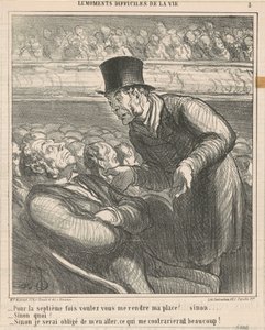 7回目で返してくれますか… 作： Honoré Daumier