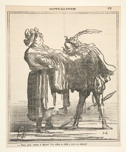 気をつけて、マダム・ラ・マジョライト！ 作： Honoré Daumier