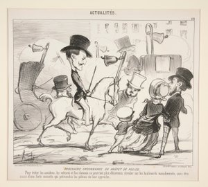 警察長官の次の命令。 （事故防止のため 作： Honoré Daumier