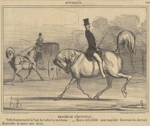 馬術の進歩 作： Honoré Daumier