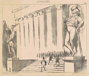 証券取引所を飾る法令のプロジェクト 作： Honoré Daumier