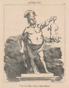 彫像のプロジェクト...オディロン・ニムロッドで 作： Honoré Daumier