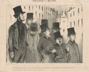 衛生的でセンチメンタルな散歩.​​.. 作： Honoré Daumier