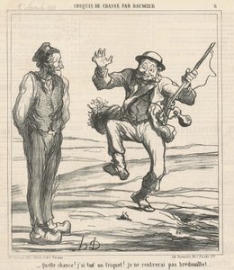 何という幸運でしょう！ フリークを殺した！ 作： Honoré Daumier