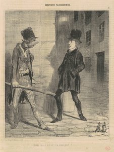 何時ですか？... 作： Honoré Daumier
