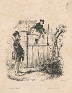 あなたはここで何をしているの... 作： Honoré Daumier