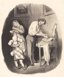 彼はなんていいんだ、ドドレ… 作： Honoré Daumier
