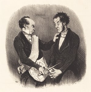 フリーメーソンのレセプション 作： Honoré Daumier
