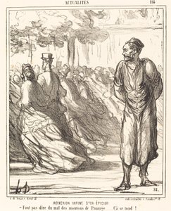 食料品店の親密な反射 作： Honoré Daumier
