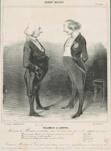 スコアの精算 作： Honoré Daumier