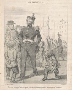 リフォルドは...忘れて...交差点の不便さ 作： Honoré Daumier