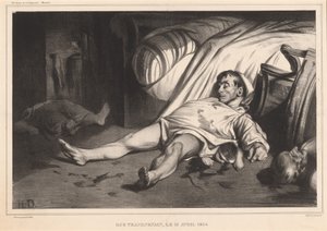 トランスノナン通り、1834 年 4 月 15 日 作： Honoré Daumier