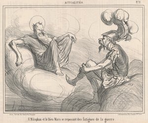 聖ミトファンと神マルス… 作： Honoré Daumier