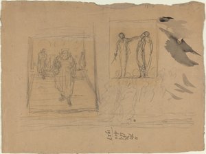 正義の宮殿でのシーン 作： Honoré Daumier