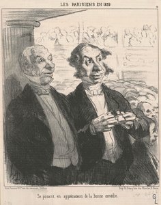 鑑賞者を装う 作： Honoré Daumier