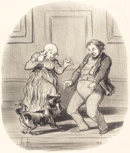 Rejoicing... 熱波の終わりに 作： Honoré Daumier