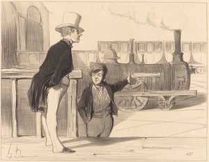 私のマシンが良ければ？ そう思います... 作： Honoré Daumier