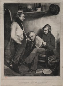 Prison ot Steの記念品。 ペラジエ 作： Honoré Daumier