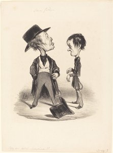 だから礼儀正しく...私... 作： Honoré Daumier