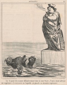 溺れそう… 作： Honoré Daumier
