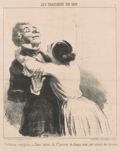 夫婦間の優しさ 作： Honoré Daumier